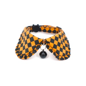 Halloween Cat Collar, Shirt cat collar, Minimalist, Spooky season cat collar, Styled cat collar, Unique cat collar, Safety Breakaway Buckle