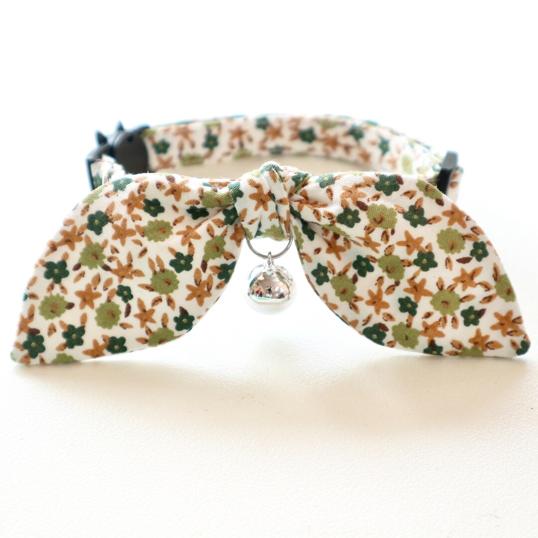 Cat Collar Bunny Ear Bow Collar Cat Bowtie Unique Cat Etsy