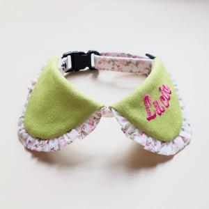 Kattenhalsband, overhemd kattenhalsband, geborduurde kattenhalsband, gestileerde kattenhalsband, unieke kattenhalsband, veiligheidskraag met bel, kattencadeaus, cadeau voor kat