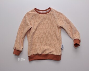 Organic Raglan Sweater Sweater Leo Nicky Kids Beige