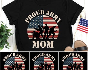 Proud Army Mom Shirt, Basic Training Graduation T-Shirt, Military Mom Tee, US Army Family Gift, Boot Camp Graduation Shirt, Soldier Mom Gift