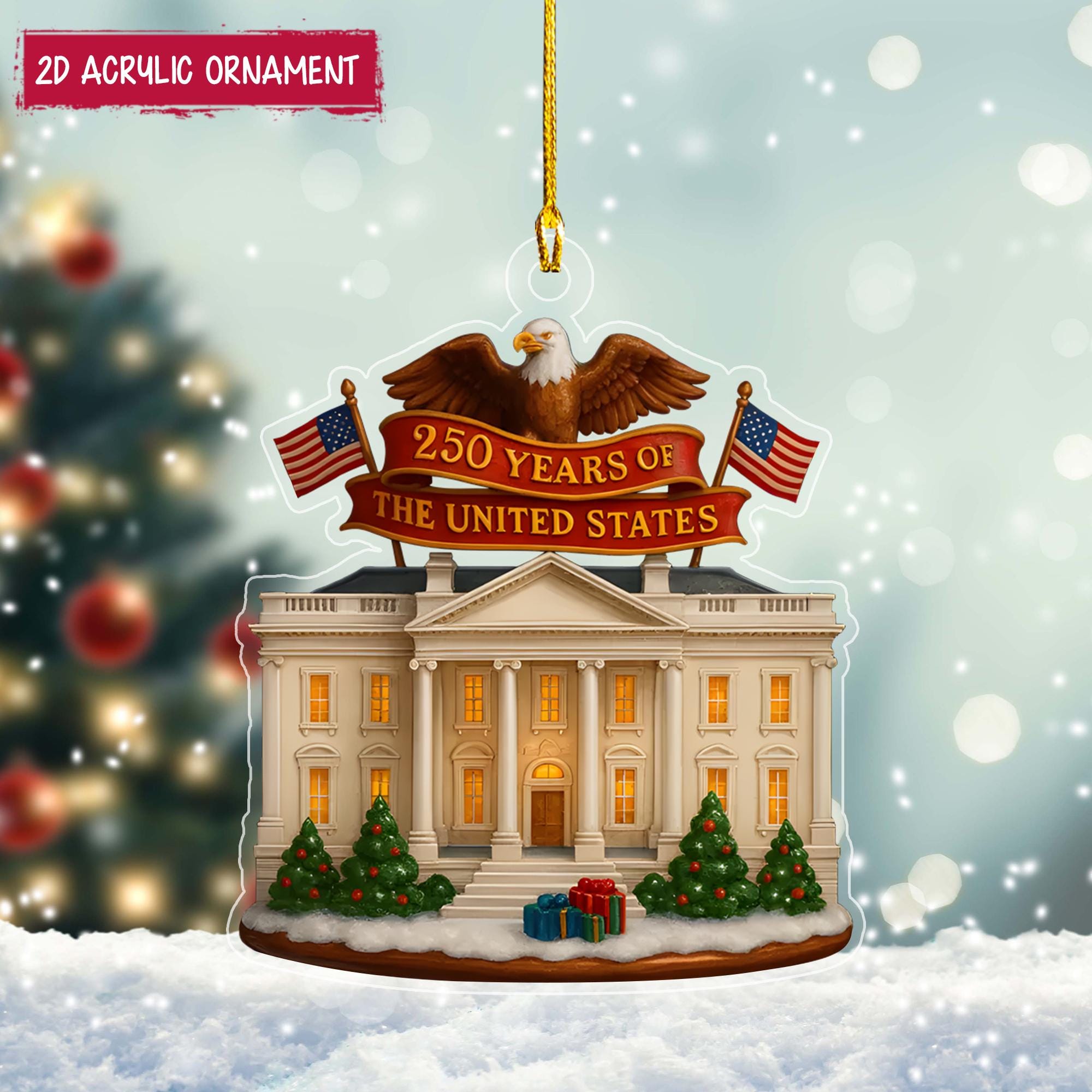 250 Years of the US Ornament, 1776-2026 America 250th Anniversary