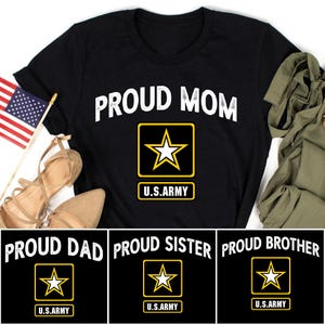 Proud Mom of U.S. Army Shirt, Military Mom T-Shirt, Army Mom Gift, Army Boot Camp Graduation Gift, Soldier Support Tee, Proud Army Family