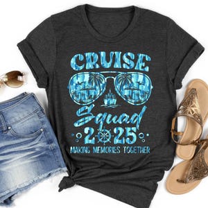 Cruise Squad 2025 Shirt, Matching Cruise Vacation T-Shirts, Custom Group Trip Tee, Family Cruise Shirt, Ocean Travel Shirt, Boat Party Tee