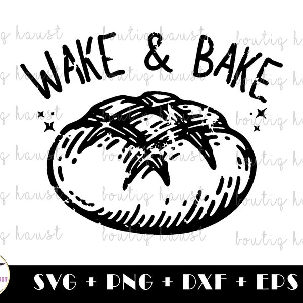 Wake and Bake SVG PNG - Digital Art work designed by BoutiqHaust