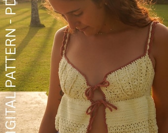 Crochet Shell Top Pattern: Mermaid Beach Summer Top (PDF Download)