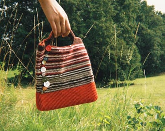 Crochet Handbag Pattern PDF: Beginner-Friendly Scrap Yarn Bag Tutorial