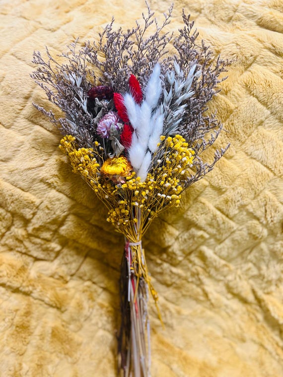 Bright coloured Dried flower Bouquet