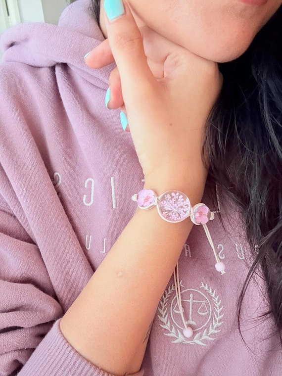 Resin flower Bracelet