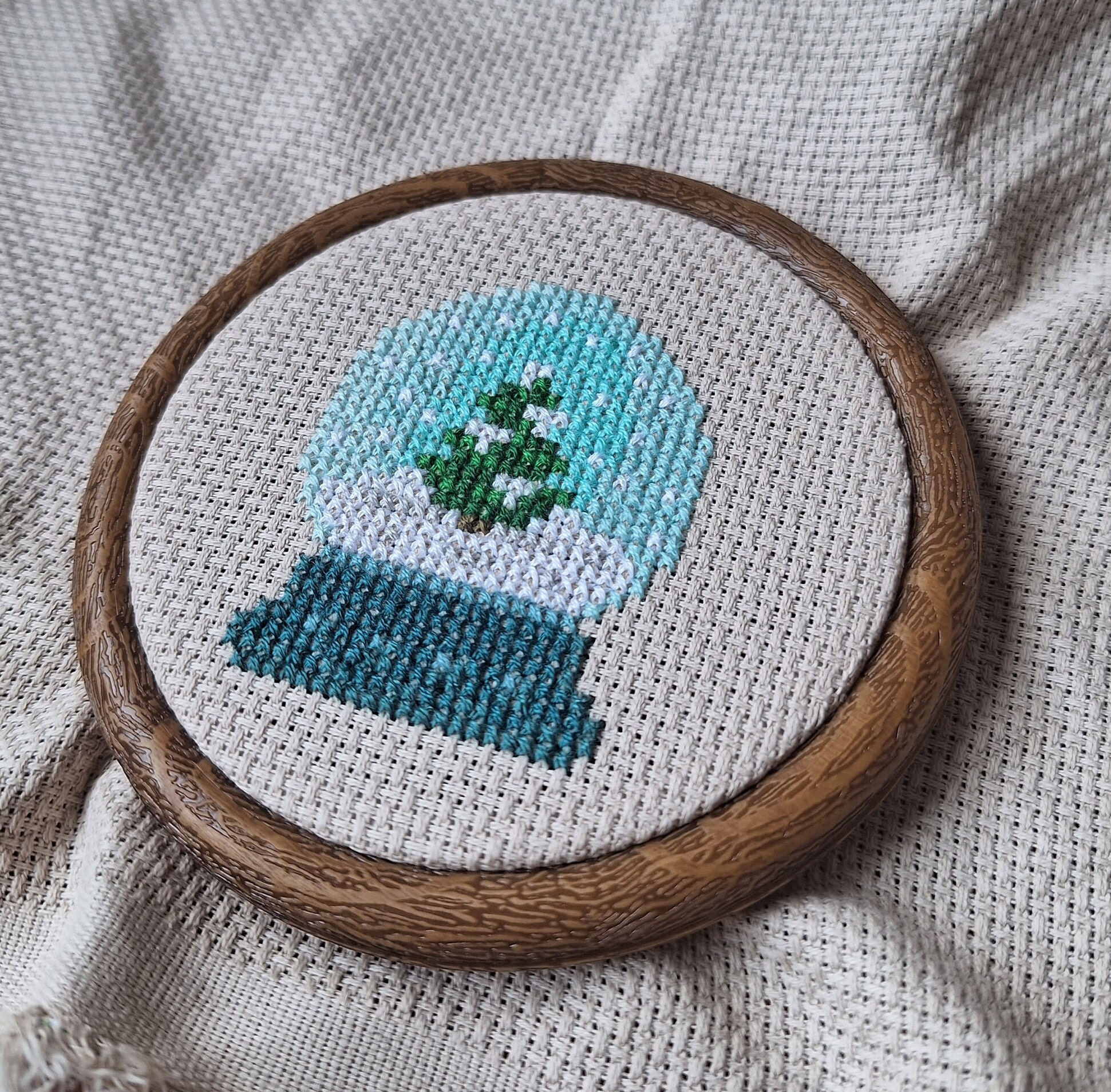 Snow Globe - PDF Cross Stitch Pattern, DIY Christmas Ornament, Gift ...