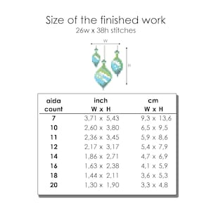 Ornaments PDF Cross Stitch Pattern, DIY Christmas Ornament, Gift ...