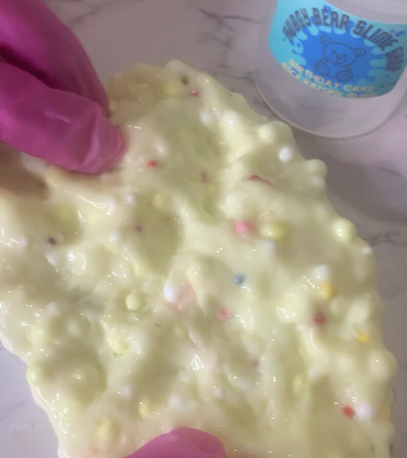 Birthday Cake Rice Krispie Slime - Etsy