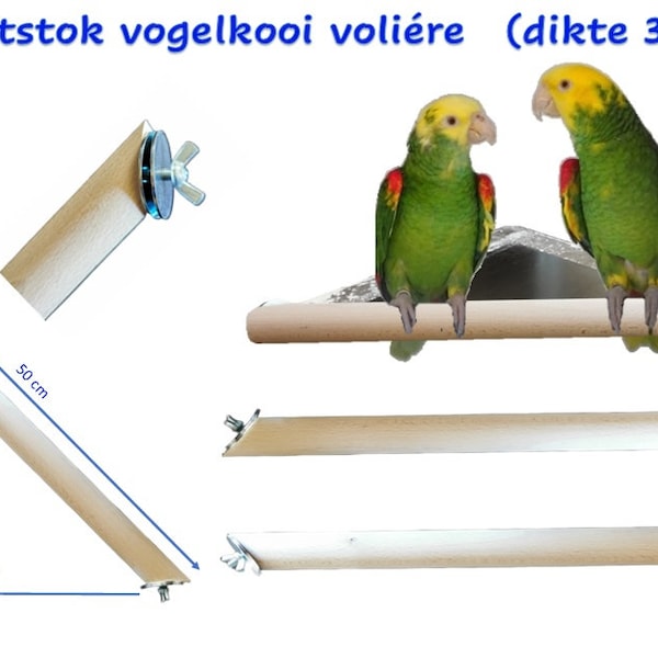 Eckbarschvögel Papagei 50 cm lang 3 cm dick Voliere Vogelkäfig