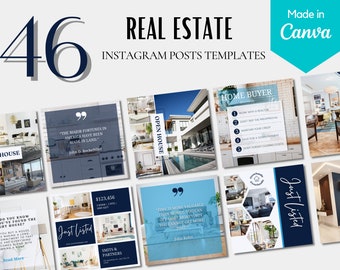 Instagram Templates For Realtors | Real Estate Instagram Templates | Real Estate Social Media Templates | Realtor Marketing | New Realtors
