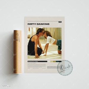 Dirty Dancing Poster | Emile Ardolino | Vintage Retro Art Print | Wall Art Print | Minimalist Movie Poster | Custom Poster | Home Decor