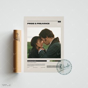 Pride & Prejudice | Joe Wright | Minimalist Movie Poster | Vintage Retro Art Print | Custom Poster | Wall Art Print | Home decor