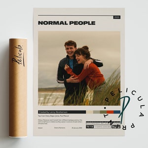 Normal People Poster | Lenny Abrahamson | Minimalist Tv Series Poster | Vintage Retro Art Print | Custom Poster | Wall Art Print  Home Decor