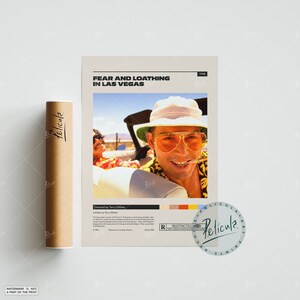 Fear and Loathing in Las Vegas | Terry Gilliam | Minimalist Movie Poster | Vintage Retro Art Print | Custom Poster | Wall Art Print |