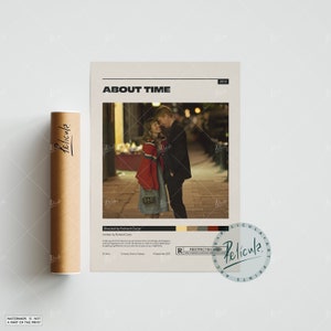 About Time | Richard Curtis | Vintage Retro Art Print | Wall Art Print | Minimalist Movie Poster | Custom Poster | Home decor
