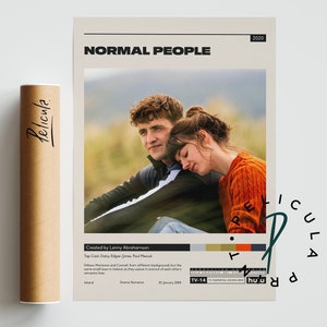Normal People Poster | Lenny Abrahamson | Minimalist Tv Series Poster | Vintage Retro Art Print | Custom Poster | Wall Art Print  Home Decor