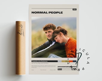 Normal People Poster | Lenny Abrahamson | Minimalist Tv Series Poster | Vintage Retro Art Print | Custom Poster | Wall Art Print  Home Decor