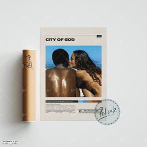 City of God | Fernando Meirelles, Kátia Lund | Minimalist Movie Poster | Vintage Retro Art Print | Wall Art Print | Home decor