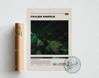 Gefallene Engel Poster | Kar-Wai Wong | Minimalistisches Filmposter | Vintage Retro Kunstdruck | Individuelles Poster | Wand Kunstdruck | Wohndeko