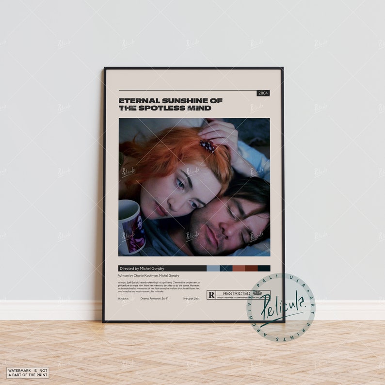 Eternal Sunshine of the Spotless Mind Minimalist Movie Poster Vintage Retro Art Print Custom Poster Wall Art Print Home decor image 7