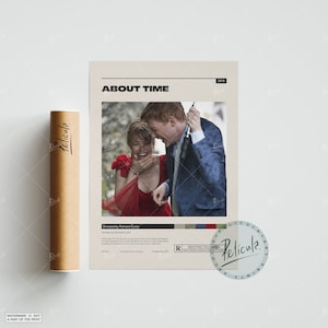 About Time | Richard Curtis | Vintage Retro Art Print | Wall Art Print | Minimalist Movie Poster | Custom Poster | Home decor