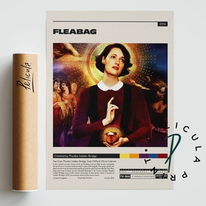 Fleabag Poster | Phoebe Waller-Bridge | Minimalist Tv Series Poster | Vintage Retro Art Print | Custom Poster | Wall Art Print | Home Decor