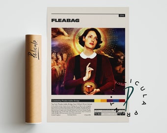 Fleabag Poster | Phoebe Waller-Bridge | Minimalist Tv Series Poster | Vintage Retro Art Print | Custom Poster | Wall Art Print | Home Decor