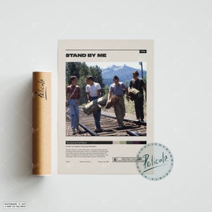 Stand by Me Poster | Rob Reiner | Minimalist Movie Poster | Vintage Retro Art Print | Custom Poster | Wall Art Print | Home decor