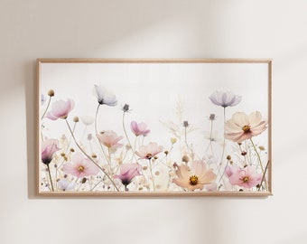 Wildflower Painting: Summer Floral Samsung Frame TV Art (Digital Download)