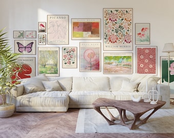 Coquette Gallery Wall Art Set, Eclectic Aesthetic Prints (Digital Download)