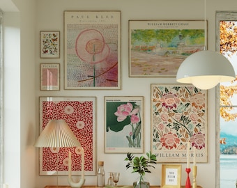 Coquette Eclectic Gallery Wall Art Prints: Maximalist Decor (Digital Download)