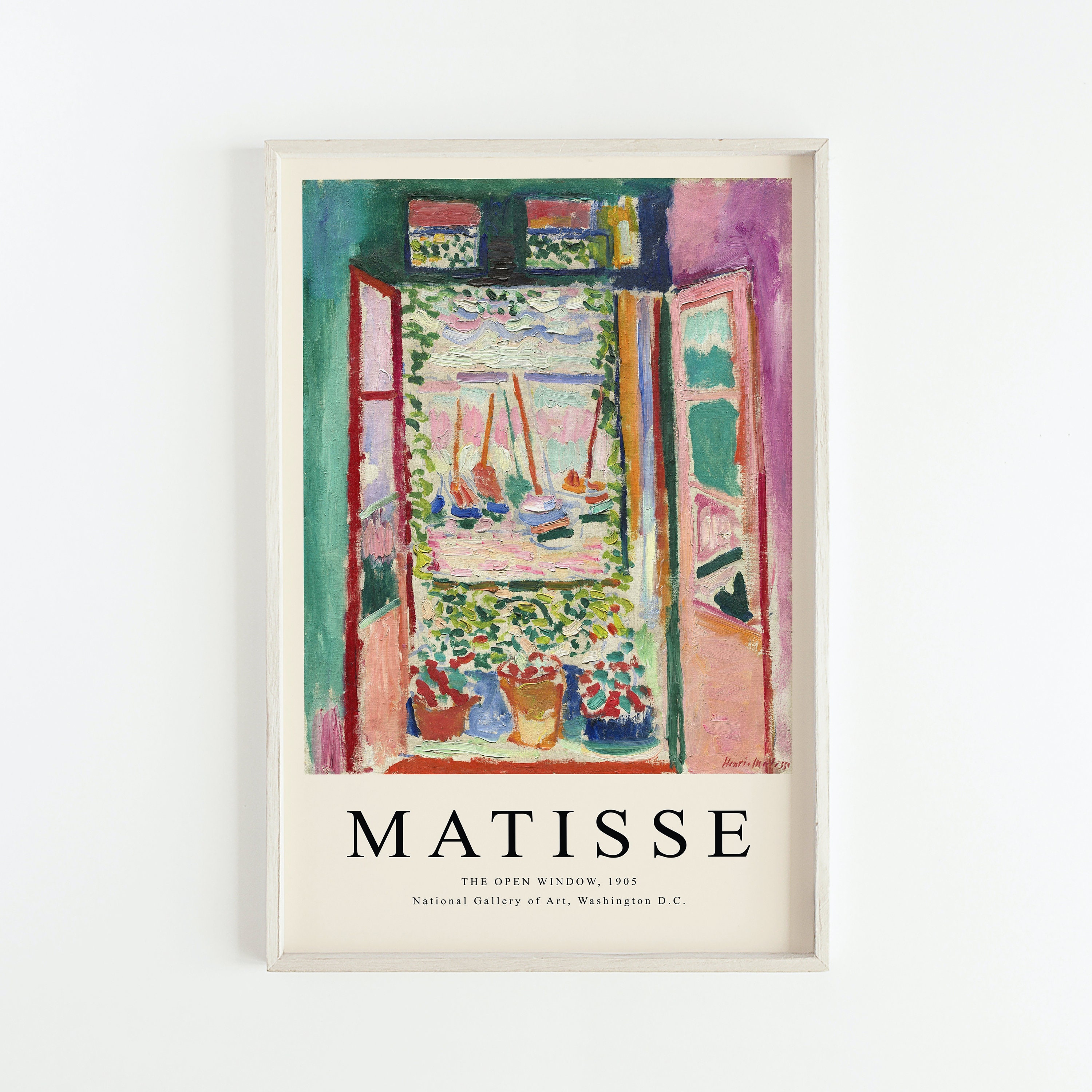 Matisse Print, Matisse The Open Window, Henri Matisse Poster, Matisse Wall Art, Museum Exhibition Poster, Digital Download, Printable Art