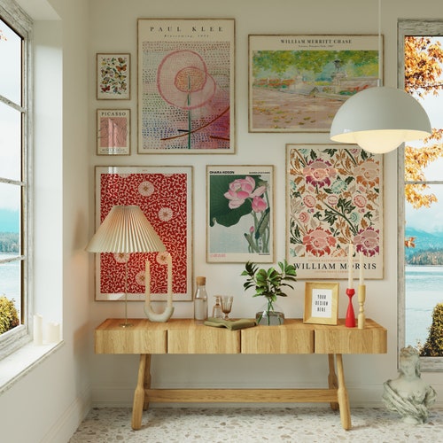 Coquette Eclectic Gallery Wall Art Prints: Maximalist Decor (Digital Download)