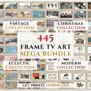 445 Samsung Frame TV Art Set Mega Bundle Collection, Frame TV Art Fall, Christmas Frame TV Art, Vintage Landscape Art for Tv