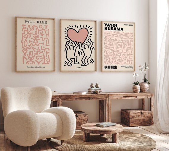 Exhibition Wall Art Set of 3 Museum Poster Set Gallery Wall Etsy