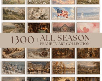 1300+ All Season Frame TV Art Set, All-In-One Holiday Collection (Digital Download)