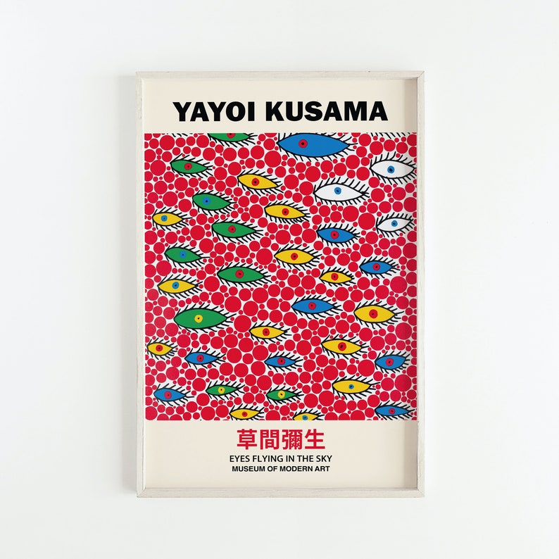 Yayoi Kusama Print Yayoi Kusama Poster Japanese Art Print Etsy Canada
