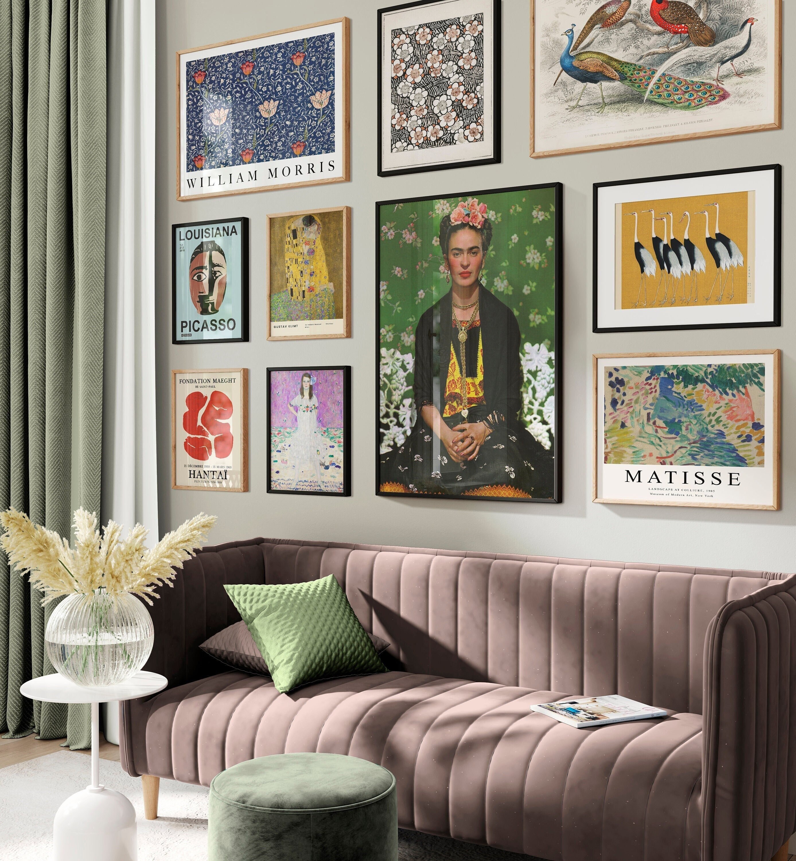 Coquette Room Decor Set of 7 Digital Prints Download, Eclectic Wall Print  Set, Preppy Wall Art, Coquette Maximalist Decor 