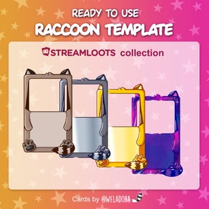 Modèle de raton laveur Streamloots