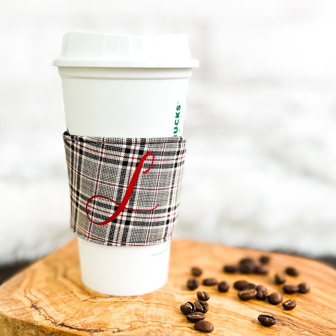 Reusable Coffee Cup Sleeve, Custom Mug Sleeve, Fabric Coffee Cozy ...
