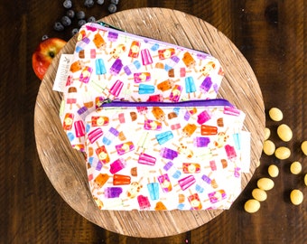 Personalized Reusable Snack Bag: Waterproof Food-Safe Bag