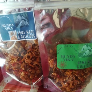 Bawang goreng daun jeruk/ fried onions with kaffir  lime leaves. 200gram, USA Seller , New Home made.