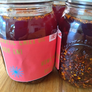 Garlic chili oil , new home made.USA seller