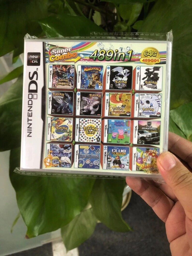 Multi 489 in 1 Video Game Cartridge Nintendo DS 2DS 3DS Etsy