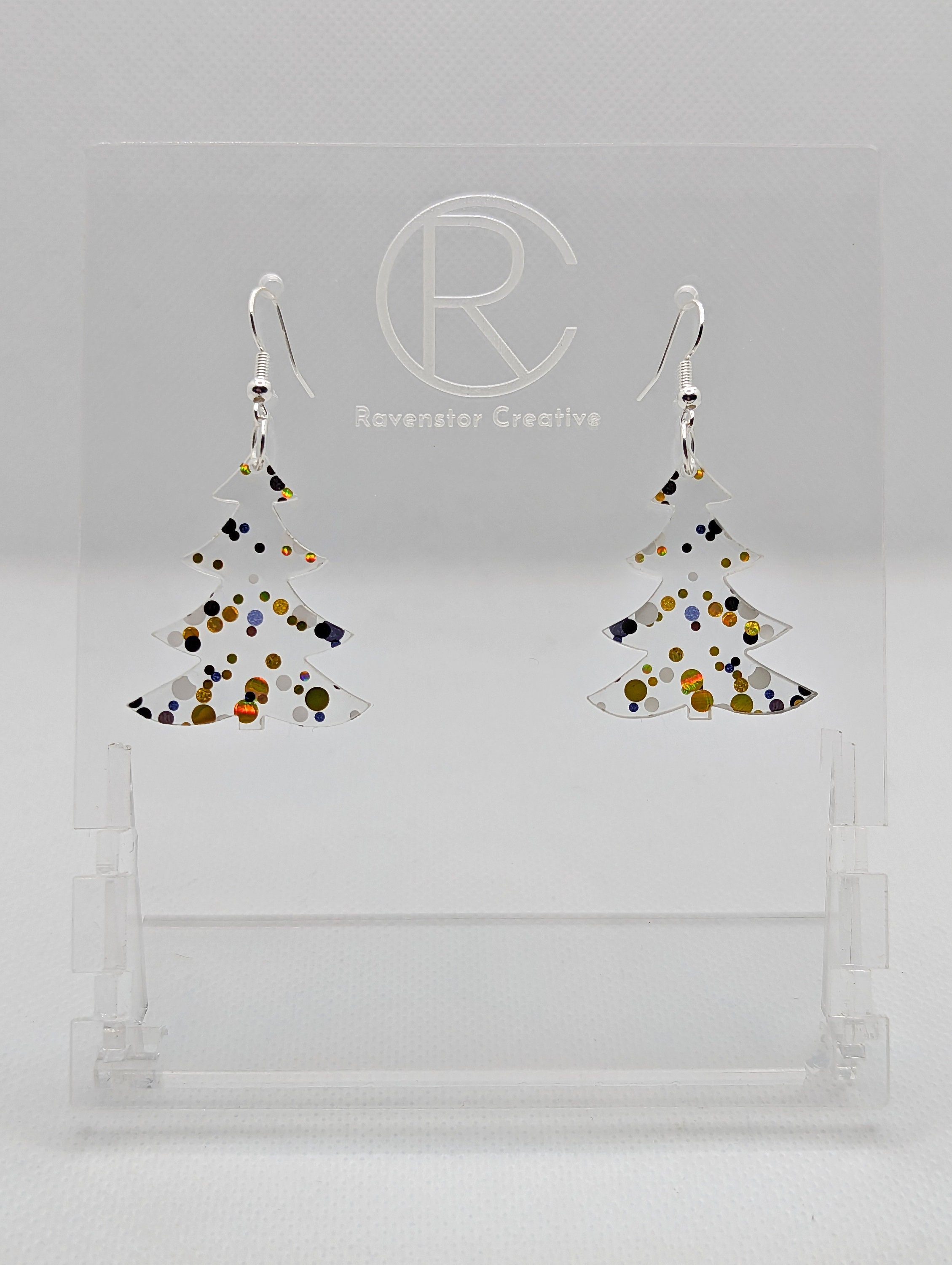 Lot De 4 Paires Boucles D'oreilles Noël - Motifs Bonhomme Et Maison En Pain D'épice - Cadeau Femme Festif - Acrylique Et Alliage