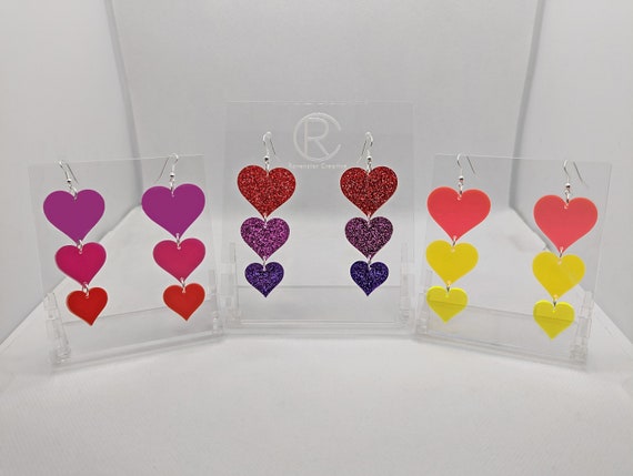 Orecchini Pendenti In Resina Effetto Acrilico Con Cuore E Perle Design Raffinato A Stella Ragazze Da 11,41 € | DHgate